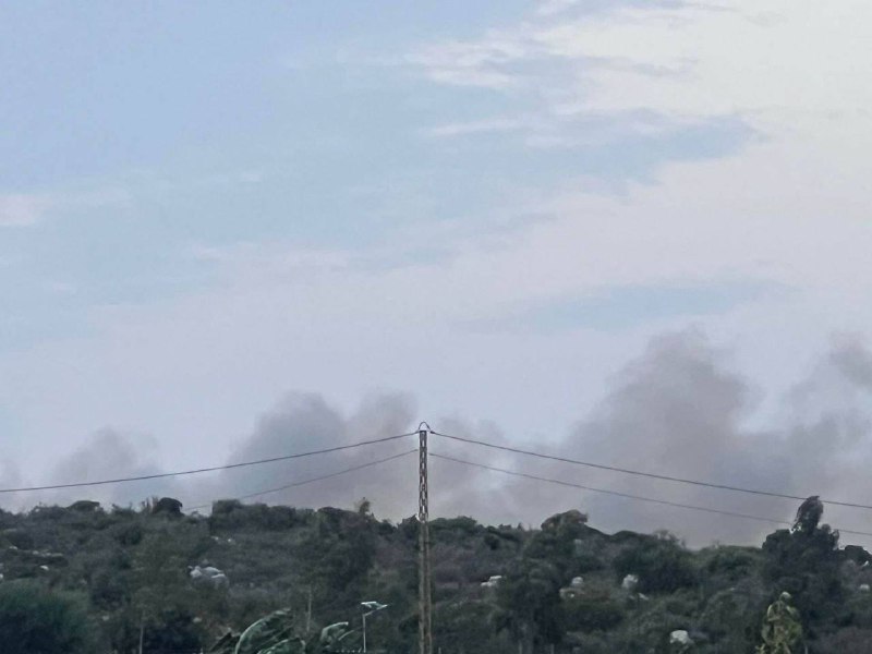 Reports of strikes near Naqoura in southern Lebanon