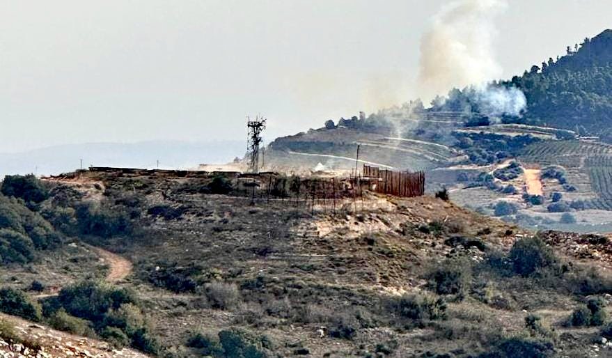 Targeting the Israeli Al-Marj site in Wadi Hunin, opposite the town of Markaba, with guided missiles
