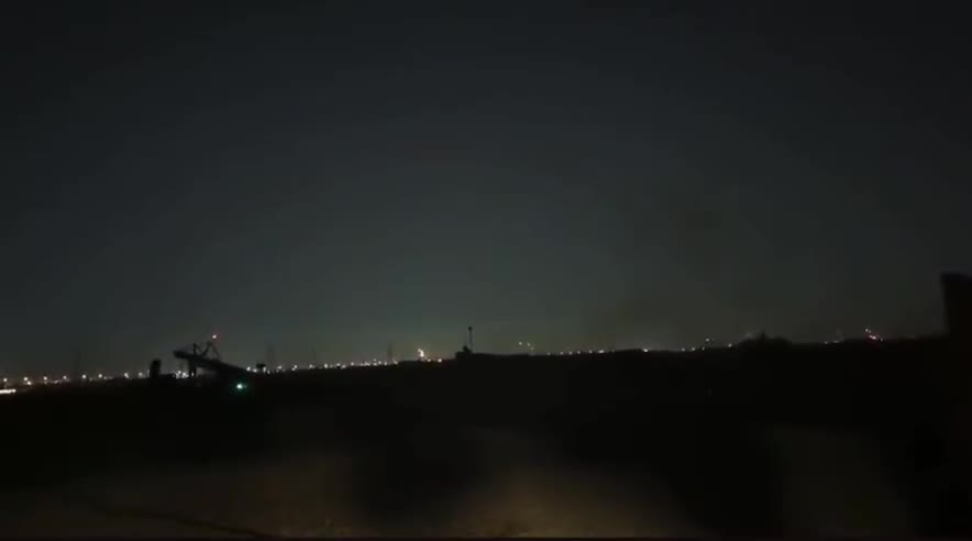 Footage from the Drone Attack tonight on U.S. Forces at Erbil Air Force Base in Northern Iraq showing the Impact of at least 1 Drone inside of the Fence surrounding the Base; in the Second Video after the Attack you can see the launch of a Raytheon “Coyote” Counter-UAS which is employed by the U.S. Military to Detect and Destroy any additional Incoming Drones