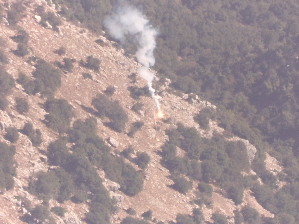 Israeli artillery is shelling outskirts of the towns of Halta and Kafr Shuba with incendiary and cluster ammunition