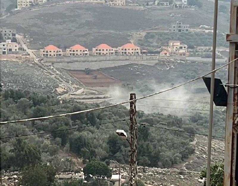 Israeli army artillery fire towards Hiam and Houlla