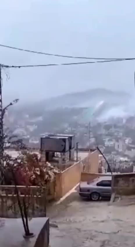Israeli army artillery fire towards Kafrkila now