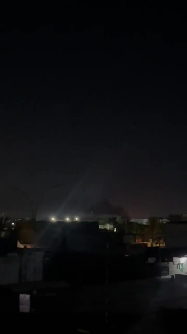 Multiple explosions reported in Khan Dhari, Iraq. Initial reports claim an airstrike against an unknown target