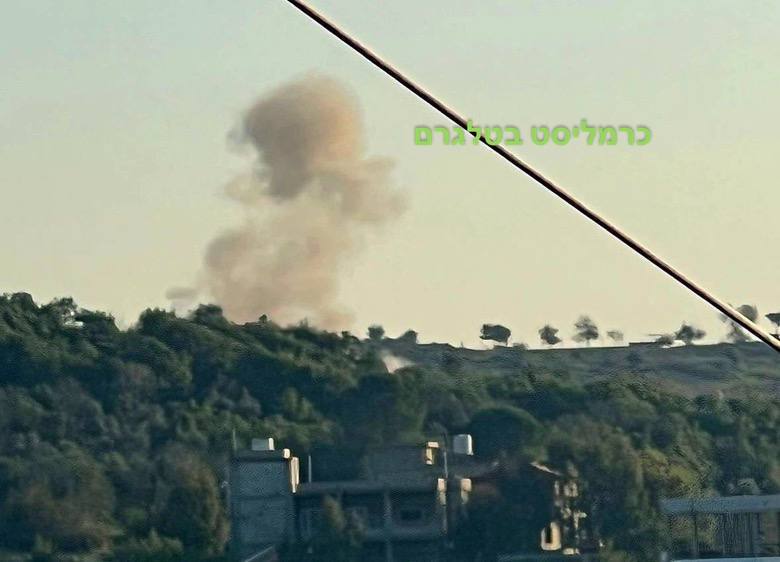 Israeli army strike in Marjayoun