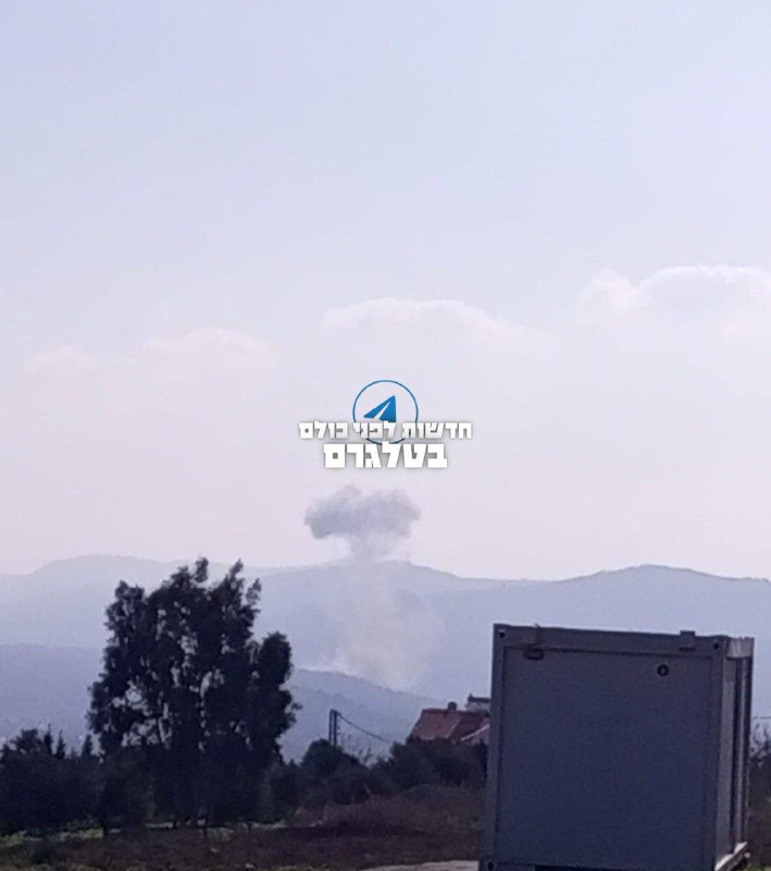 Israeli army air strike near Kafrkila