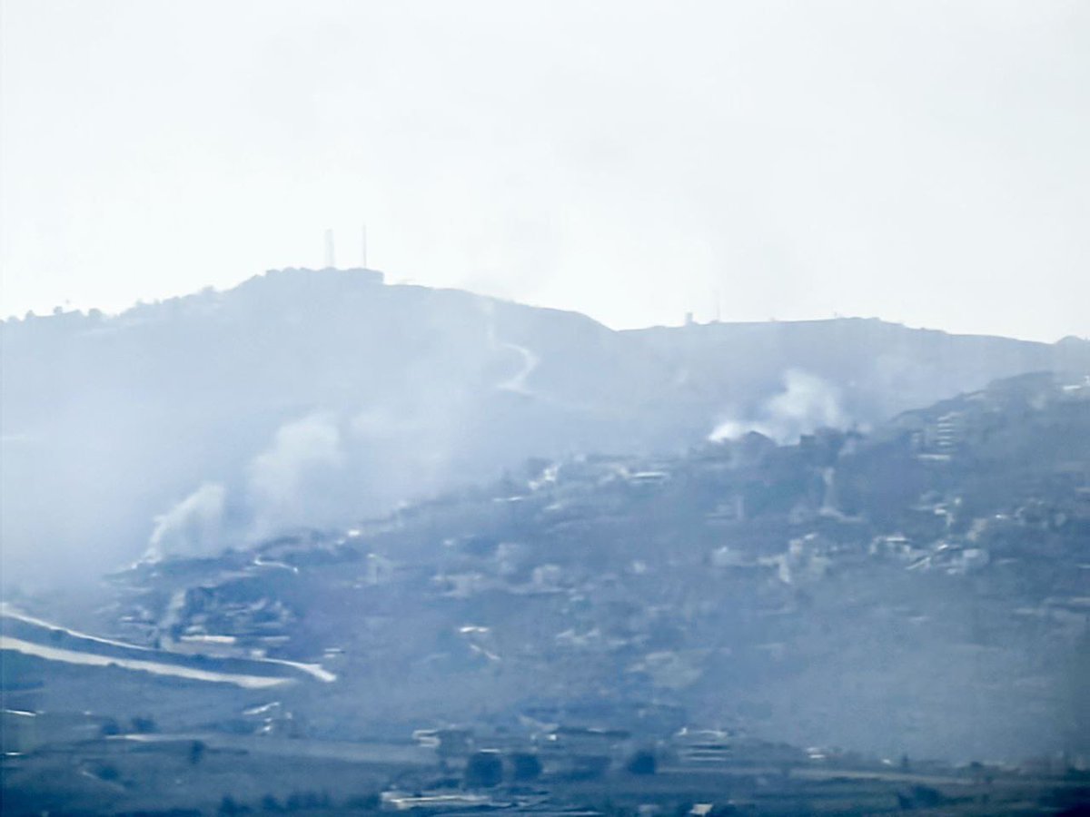 Israeli army artillery in Addaiseh, Kafrkila, Kafrchouba, Habbariyeh, Kafrhamam and an air strike in Wazzani