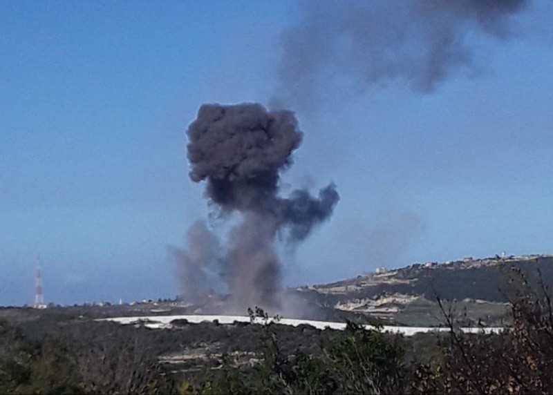 Already at least 12 air strikes in Ramya Marwahin and Ayta Ash Shab, also at least 6 air strikes in Kounine, A-Tiri and Beit Yahoun
