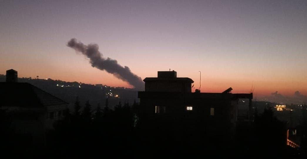 Israeli Air Forces attacked targets in the village of Barechit in southern Lebanon