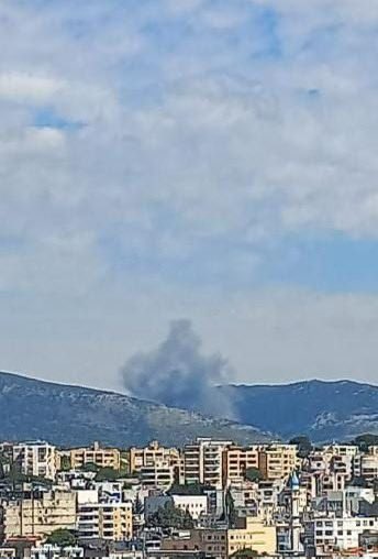Israeli army strikes in Nabatieh, southern Lebanon