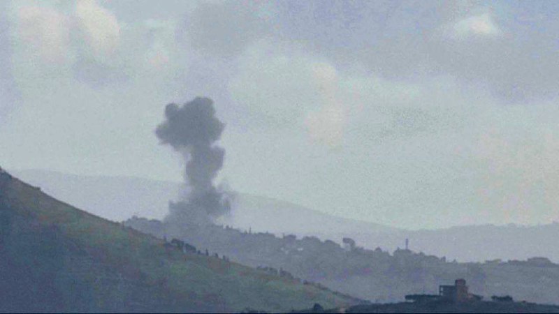 Israeli army air strikes in Addaiseh and Markaba