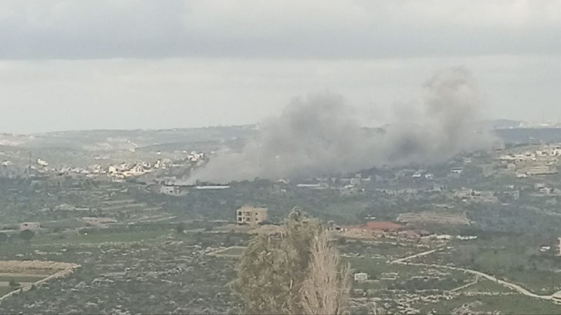 In Lebanon, there are reports of air force attacks in the village of Ayita al-Sha'ab