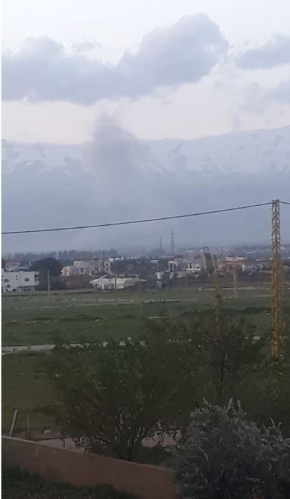 Israeli aircraft launch a raid on the Budai Plain in the northern Bekaa