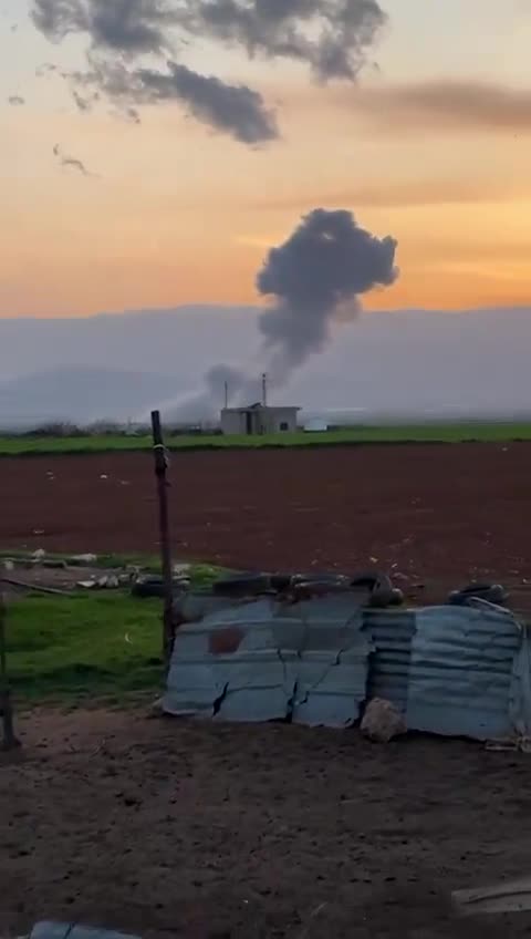 The first moments after the bombing of Bouday Plain near Baalbek in the Lebanese Bekaa