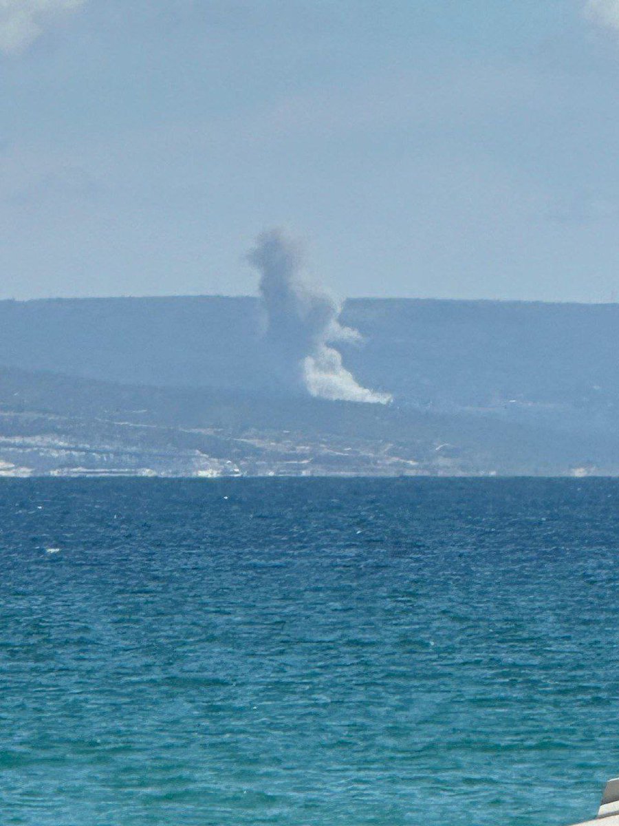 Air strikes on Naqoura, south Lebanon