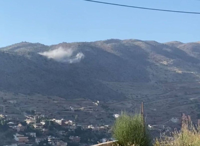 Israeli army artillery fire towards Chebaa and surroundings