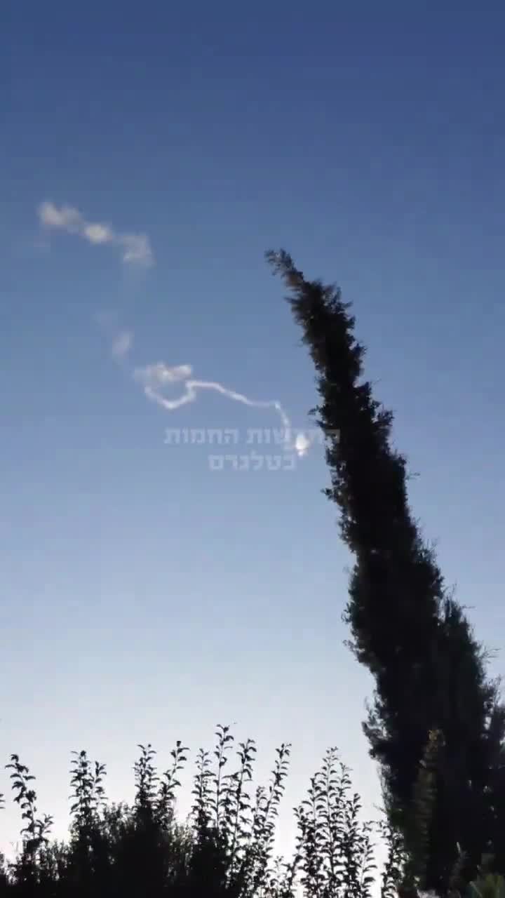 Interception seen near Safed in Northern Israel