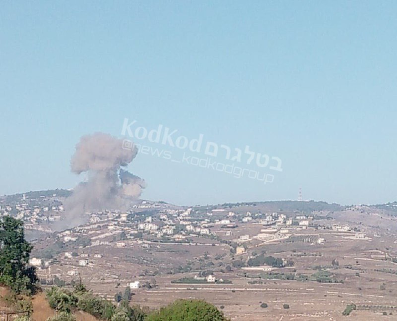 Airstrike in Hula, south Lebanon