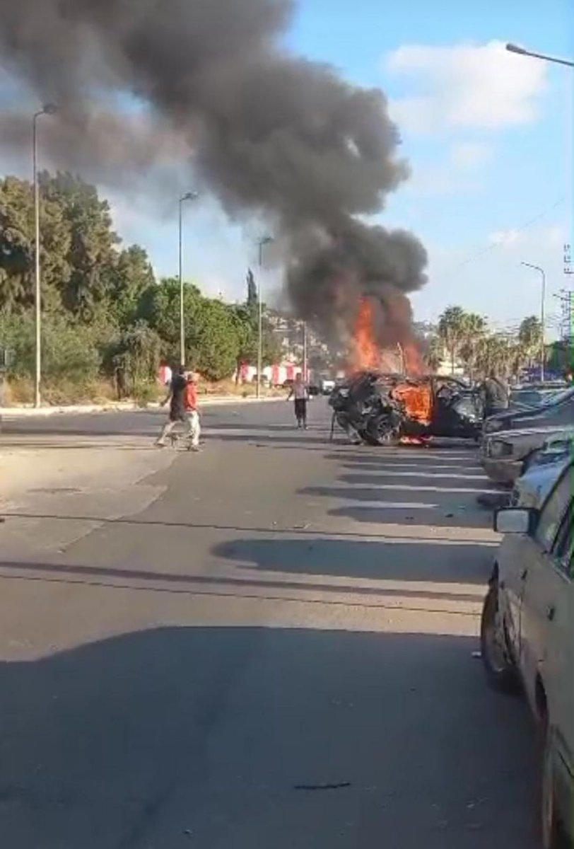 An Israeli strike targeted a car near Sidon, southern Lebanon, according to local reports