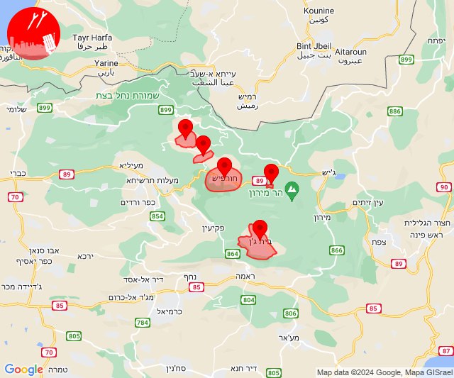 Missiles were launched from Lebanon towards North Israeli