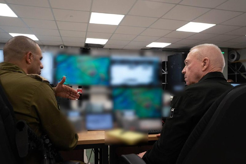 Defense Minister Galant during a situational assessment meeting in the Northern Command:The center of gravity is gradually moving from the south to the north. The recent strikes deep in Lebanon are preparations for anything that could develop