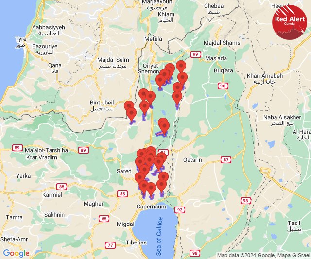 A ton of drone infiltration alerts issued in the Upper Galilee in several waves