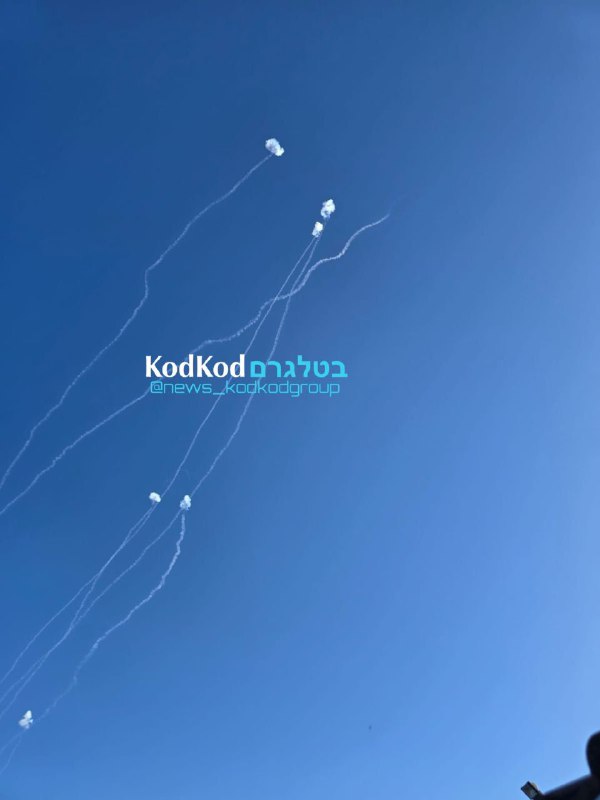 Interceptions over Northern Israel