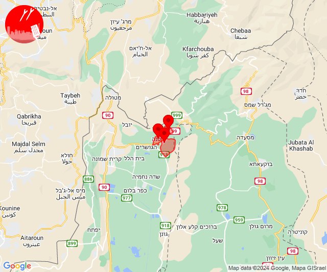 Missile threat alert in Kibbutz Dan area