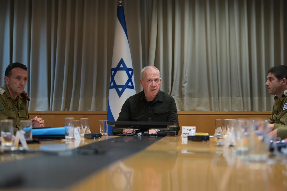 Defense Minister Yoav Gallant held a meeting with Israeli army Chief of Staff Lt. Gen. Herzi Halevi and other defense officials to discuss expanding the goals of the war in light of the fighting in northern Israel.  The task on the northern front is still ahead of us, the safe return of the residents. In order to meet this goal we must expand the goals of the war, I will bring the  issue before the prime minister and the cabinet,  Gallant says in remarks provided by his office.