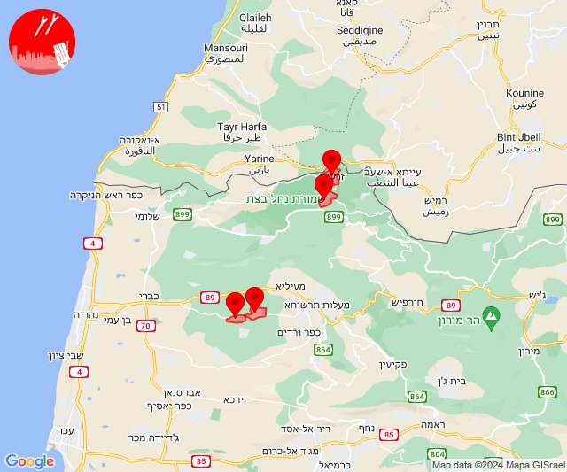 Alertas de ameaça de mísseis no norte de Israel