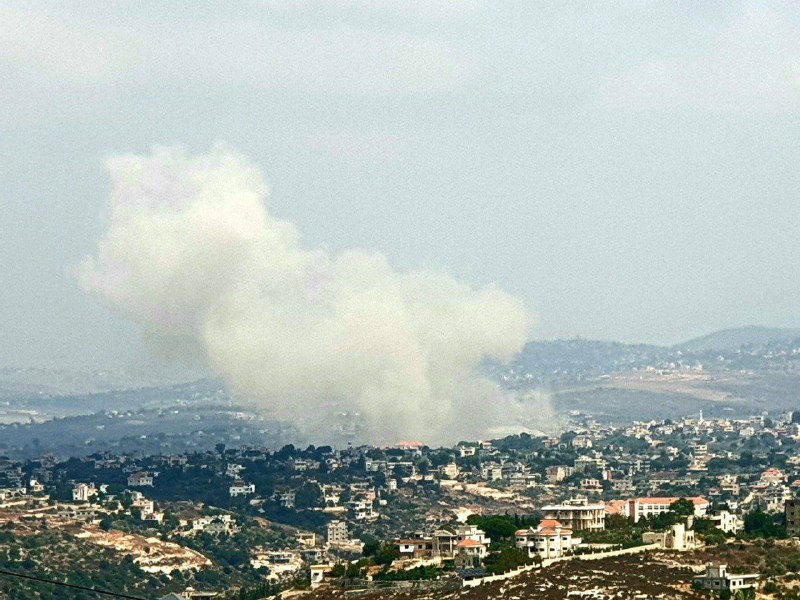 תקיפה אווירית של צבא ישראל בקבריחה לפני זמן קצר