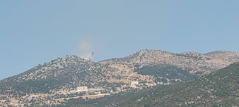 Israeli army artillery fire towards Kafrchouba and surroundings