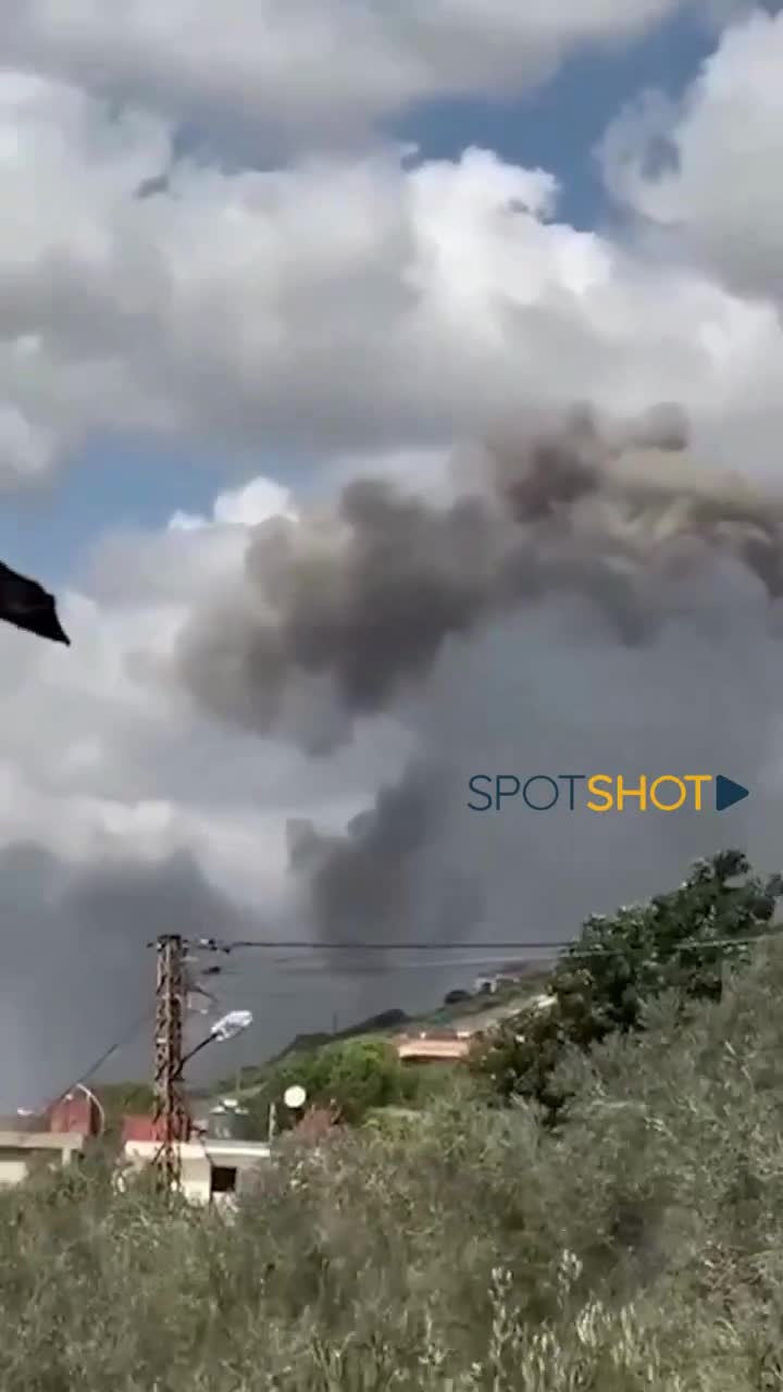 Israelische Angriffe auf Al-Shamseh zwischen Sahmar und Labaya in der westlichen Bekaa