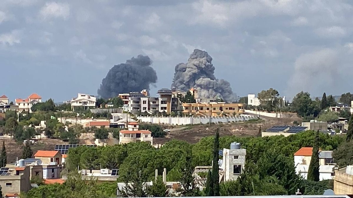 El momento de la incursión en las zonas oriental y de Namiriyah en el sur del Líbano