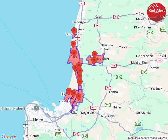 Hayfa Körfezi'nde roket uyarı sirenleri duyuluyor