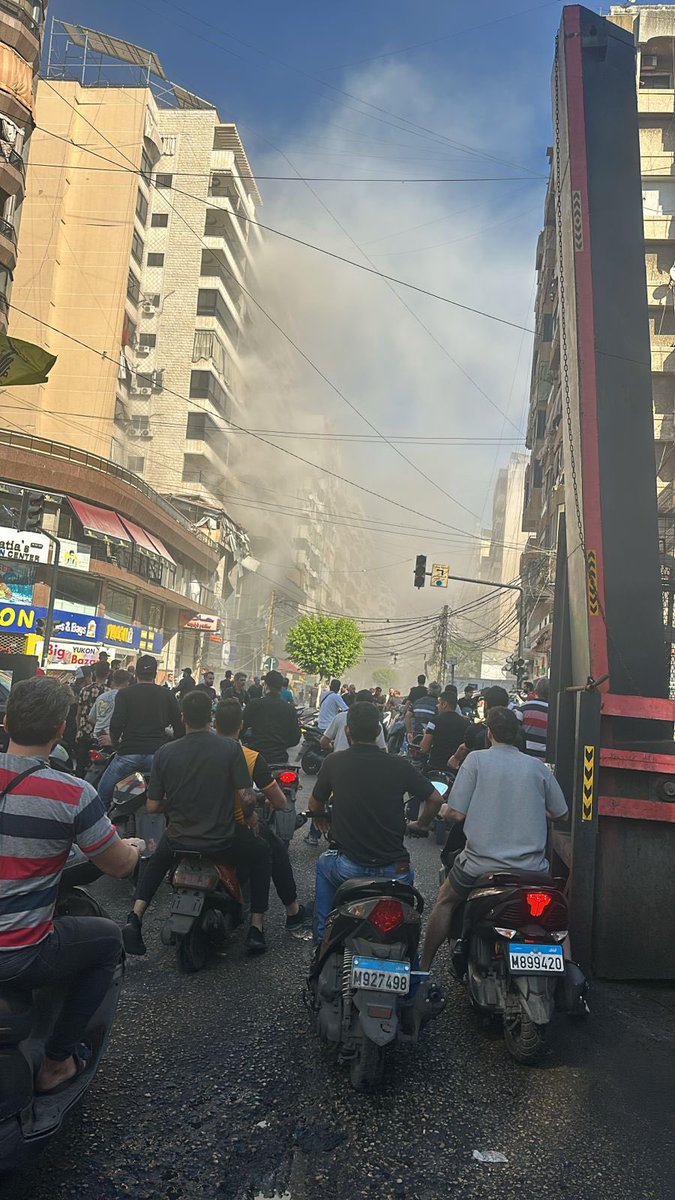 Raid in the southern suburb on Al-Qaim Street of Beirut