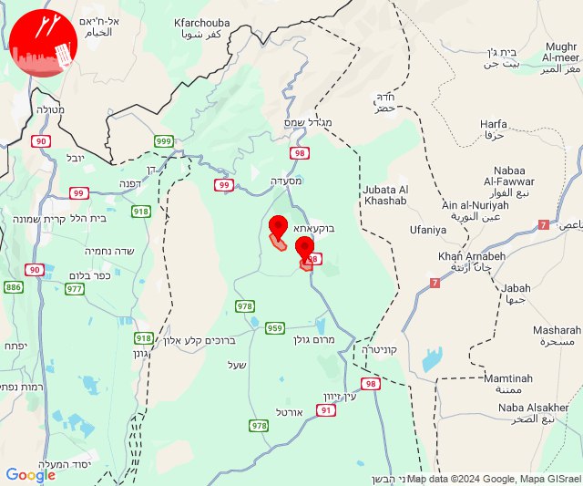 Rockets were fired at Odem area in Golan Heights