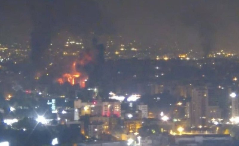 Photo: Air force launches successive raids on Beirut's southern suburb