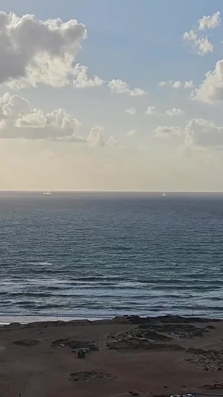 Impacts dans la mer près de Netanya