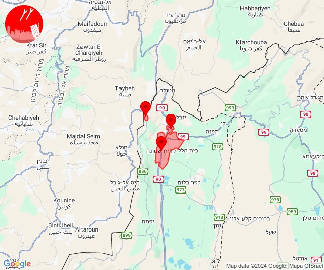 Des roquettes ont été lancées vers Kiryat Shmona