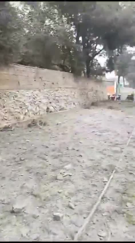 The aftermath of the raid that targeted the town of Harouf, south Lebanon