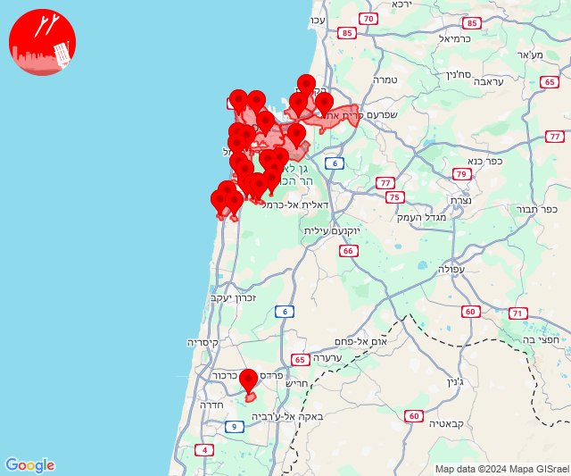 Rockets were fired towards Haifa area