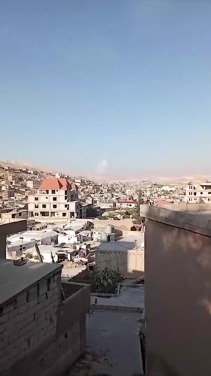 Video: The moment Arsal outskirts were targeted by an Israeli raid