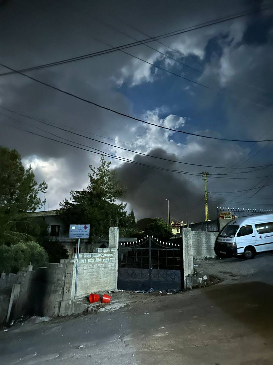 A raid targeted the entrance of Sadiq in the town of Tebnin