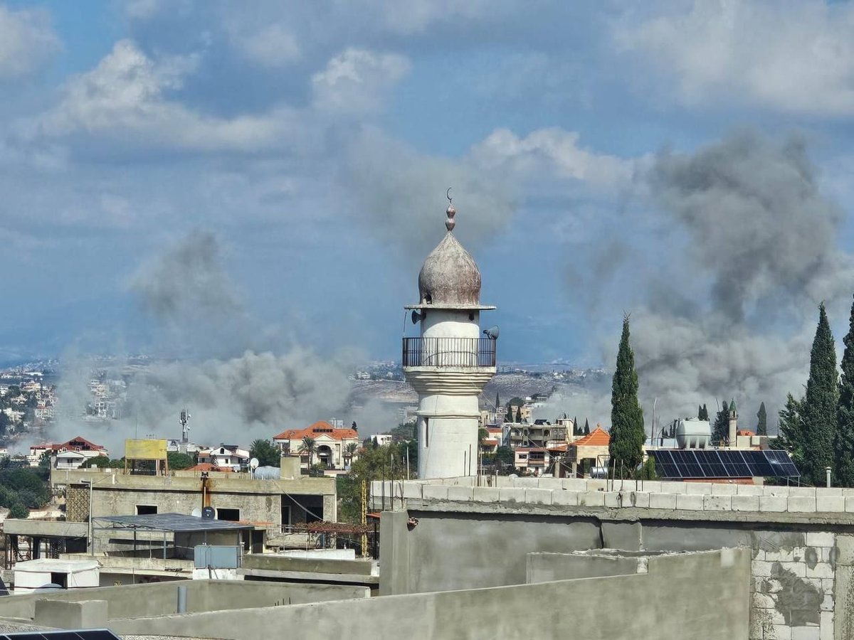 L'armée de l'air mène une série de raids sur la ville de Yanuh au Mont Liban