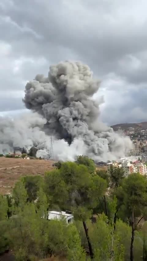 Beelden van de gewelddadige Israëlische invallen op Nabatieh