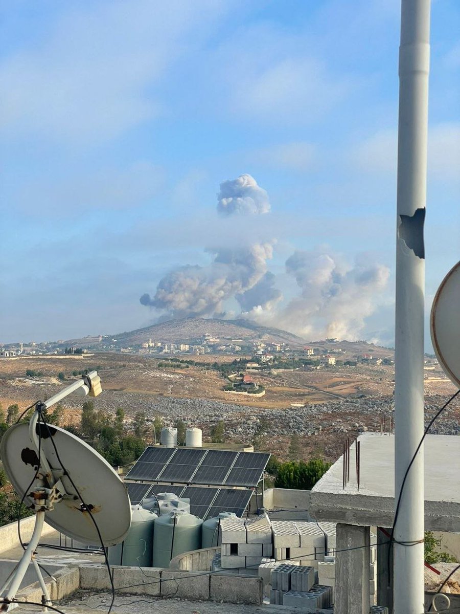 A series of Israeli raids on the Ali al-Taher Heights. A fire belt encircles Nabatieh. Israeli Army Radio: The raids on southern Lebanon targeted a headquarters and an underground complex belonging to Hezbollah. The Khardali-Kafr Tibnit road is cut off due to the scattering of stones caused by the Israeli raids at the moment of the fall.