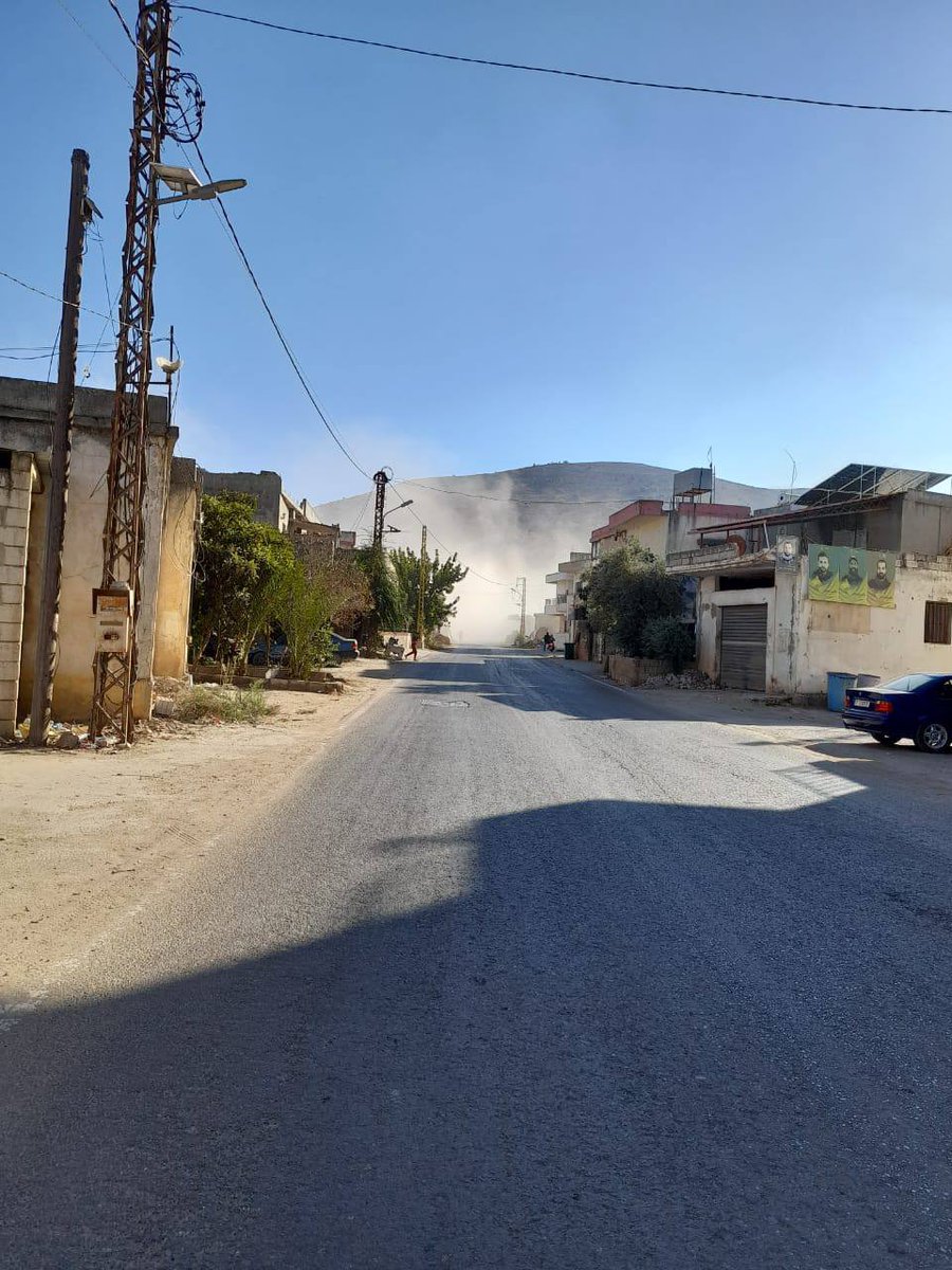 רחפן הטיל פצצה לעברה של דחפור בצומת מע'ריק בעיירה עיטרון. זו אינה תקיפה אווירית.