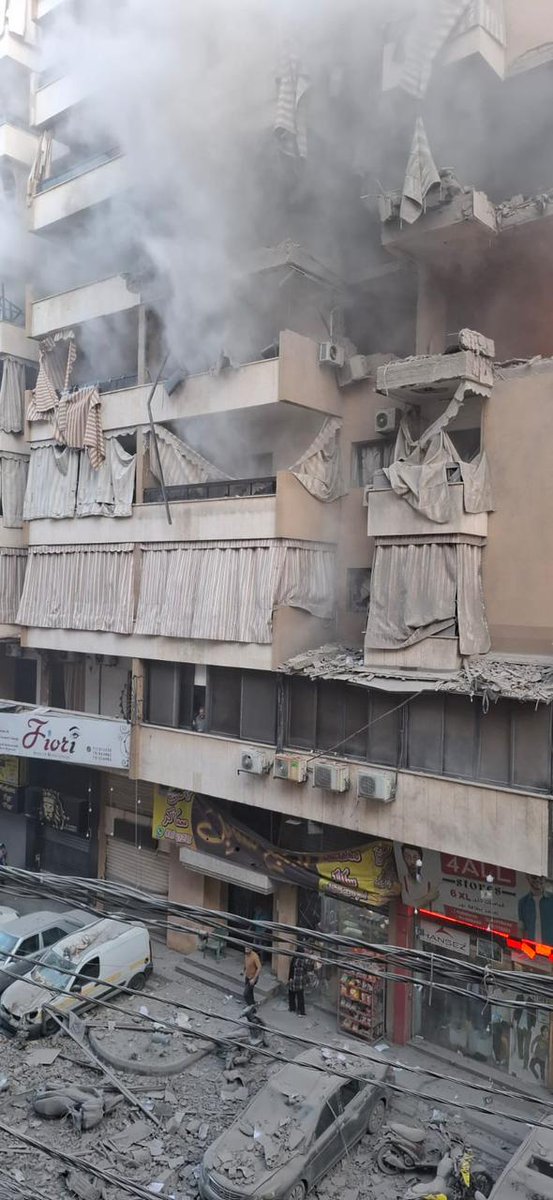 In Bildern: Ein Drohnenangriff zielte auf das Gebiet von Haret Hreik.