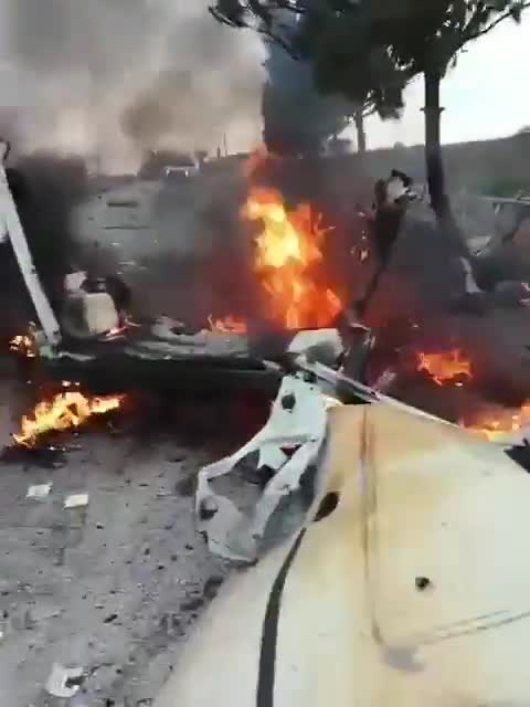 A drone strike targeted a car on the main road between the towns of Markaba and Adaysseh in southern Lebanon.