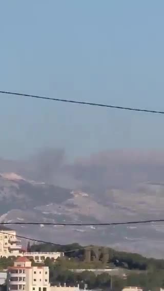 Escenas de las incursiones israelíes que tuvieron como objetivo las alturas de Zaghrin en las montañas.
